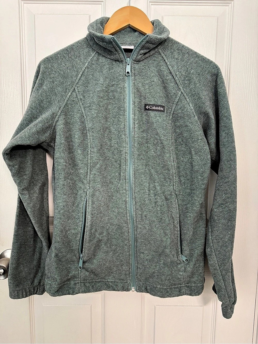Columbia Benton Springs Full Zip Fleece Jacket Green Small